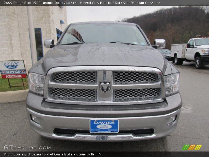 Mineral Gray Metallic / Dark Slate/Medium Graystone 2009 Dodge Ram 1500 Laramie Quad Cab 4x4