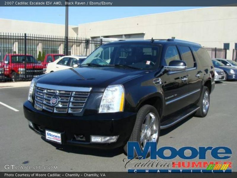 Black Raven / Ebony/Ebony 2007 Cadillac Escalade ESV AWD