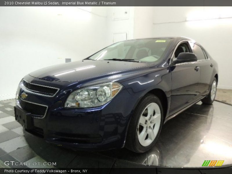 Imperial Blue Metallic / Titanium 2010 Chevrolet Malibu LS Sedan