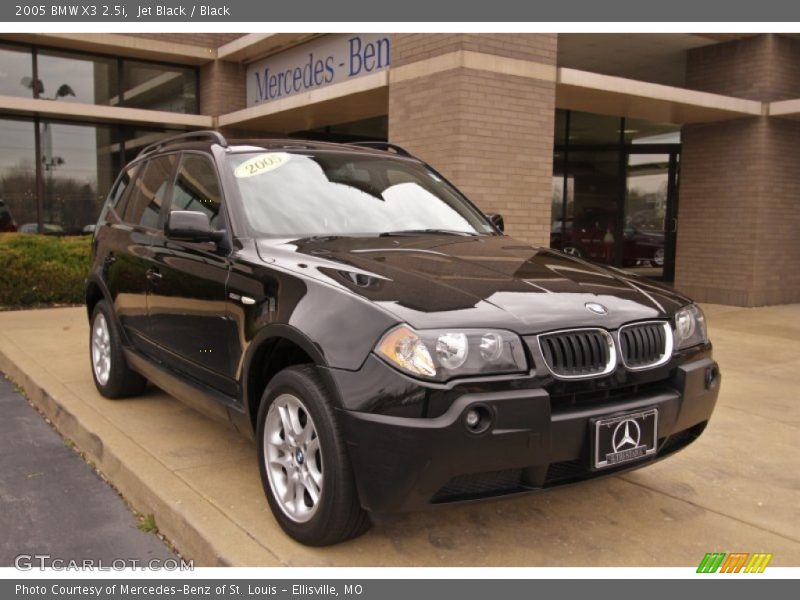 Jet Black / Black 2005 BMW X3 2.5i