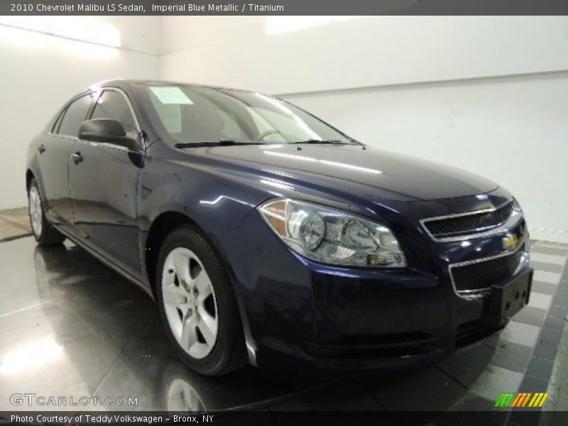 Imperial Blue Metallic / Titanium 2010 Chevrolet Malibu LS Sedan