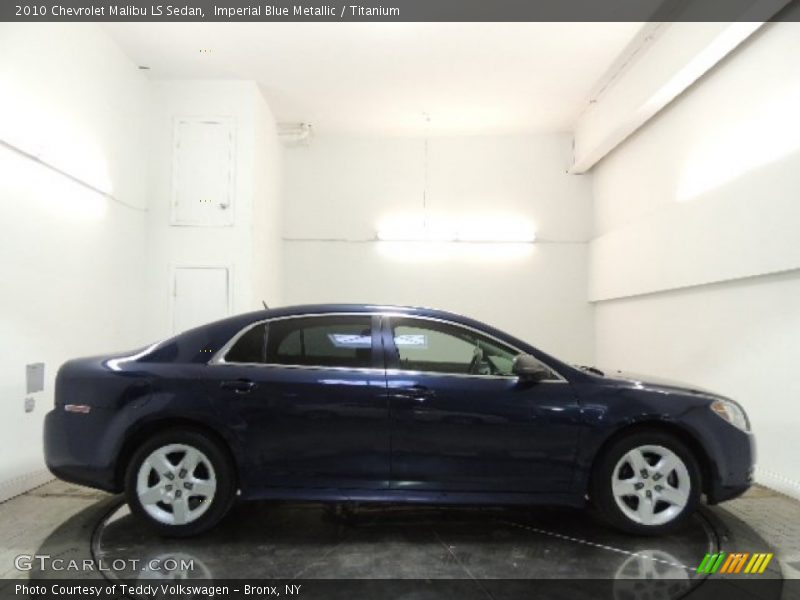 Imperial Blue Metallic / Titanium 2010 Chevrolet Malibu LS Sedan