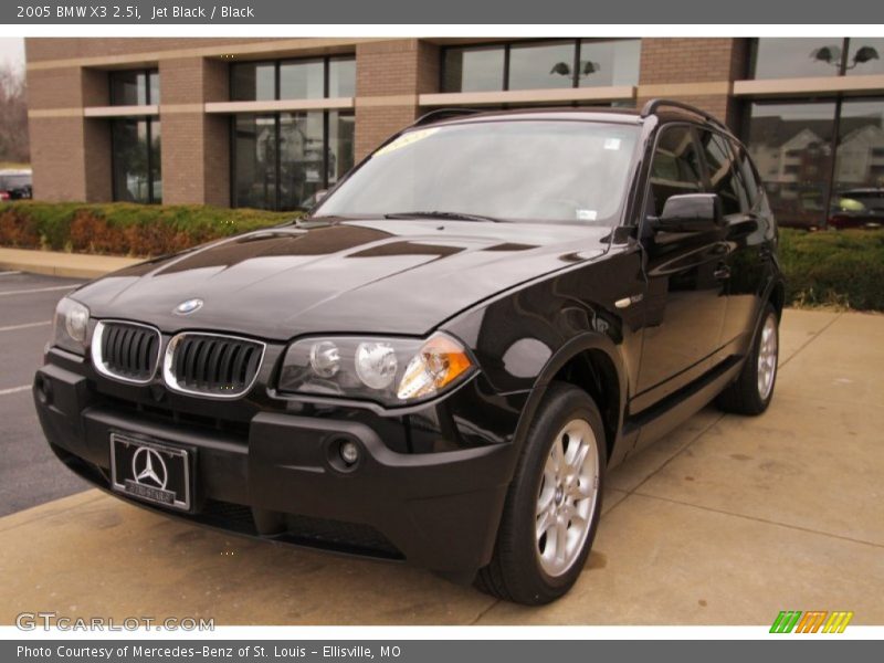 Jet Black / Black 2005 BMW X3 2.5i