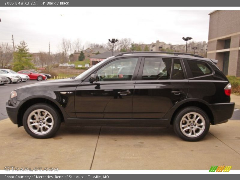 Jet Black / Black 2005 BMW X3 2.5i