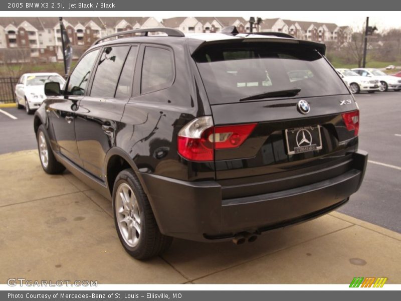 Jet Black / Black 2005 BMW X3 2.5i