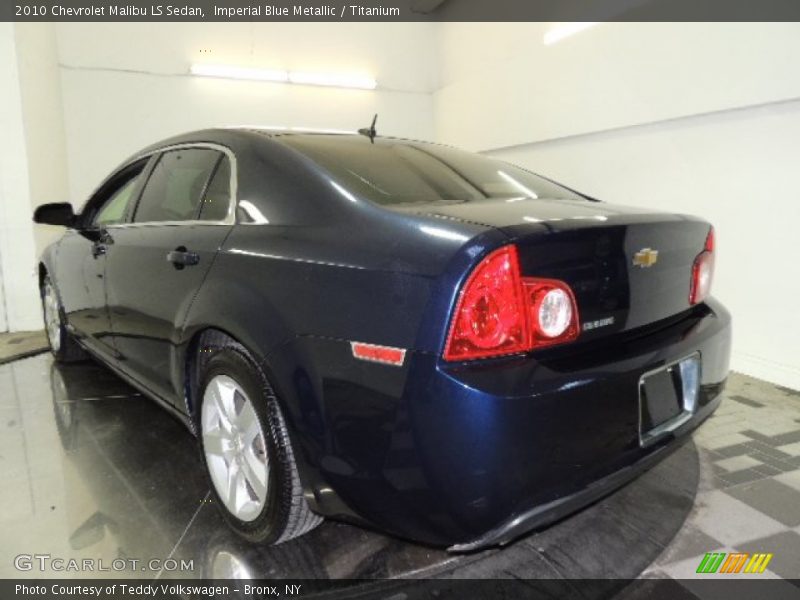 Imperial Blue Metallic / Titanium 2010 Chevrolet Malibu LS Sedan