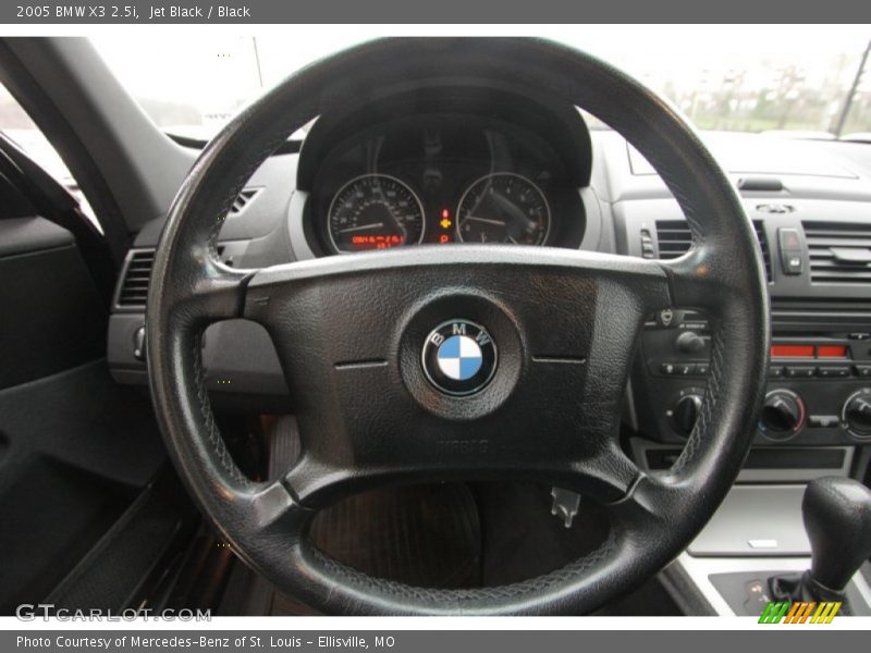 Jet Black / Black 2005 BMW X3 2.5i
