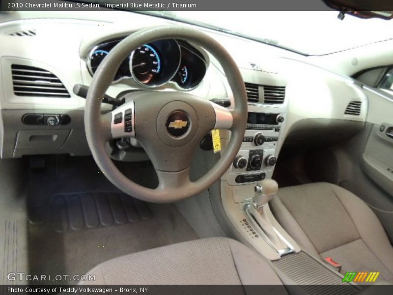 Imperial Blue Metallic / Titanium 2010 Chevrolet Malibu LS Sedan