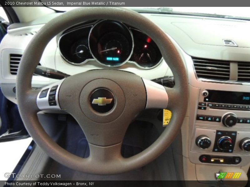 Imperial Blue Metallic / Titanium 2010 Chevrolet Malibu LS Sedan