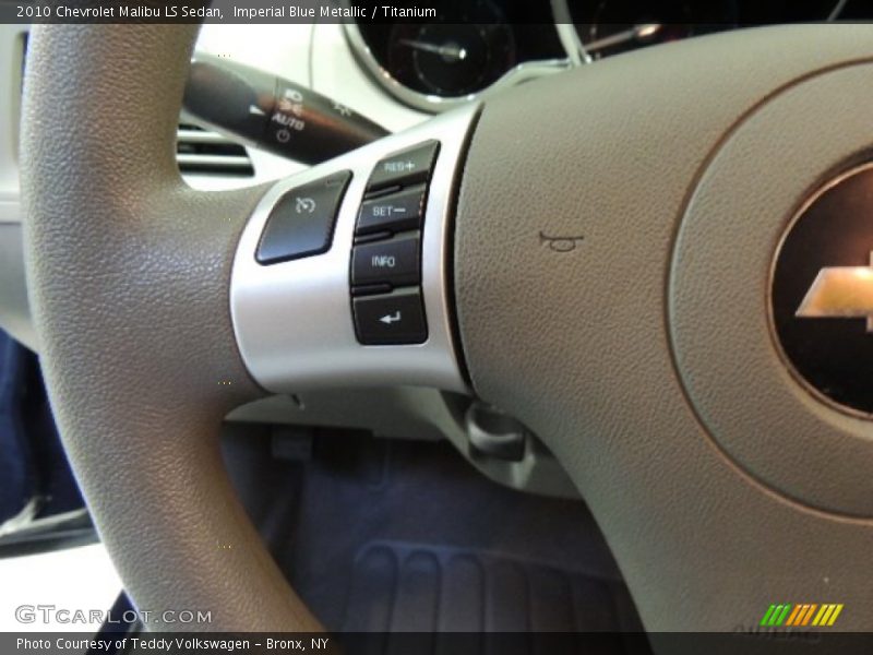 Imperial Blue Metallic / Titanium 2010 Chevrolet Malibu LS Sedan