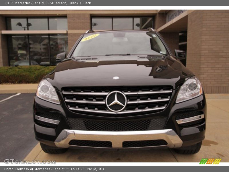 Black / Black 2012 Mercedes-Benz ML 350 4Matic