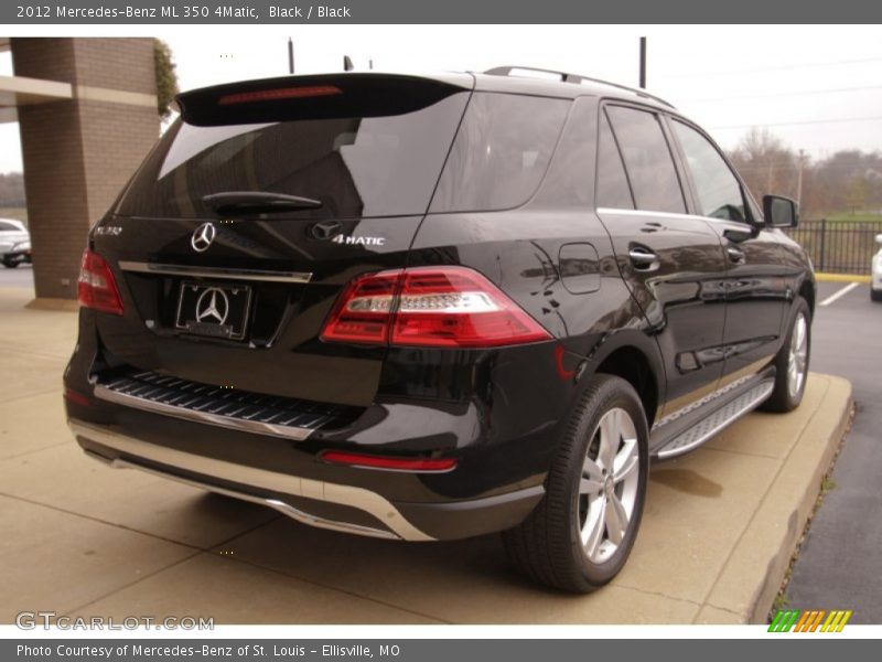 Black / Black 2012 Mercedes-Benz ML 350 4Matic