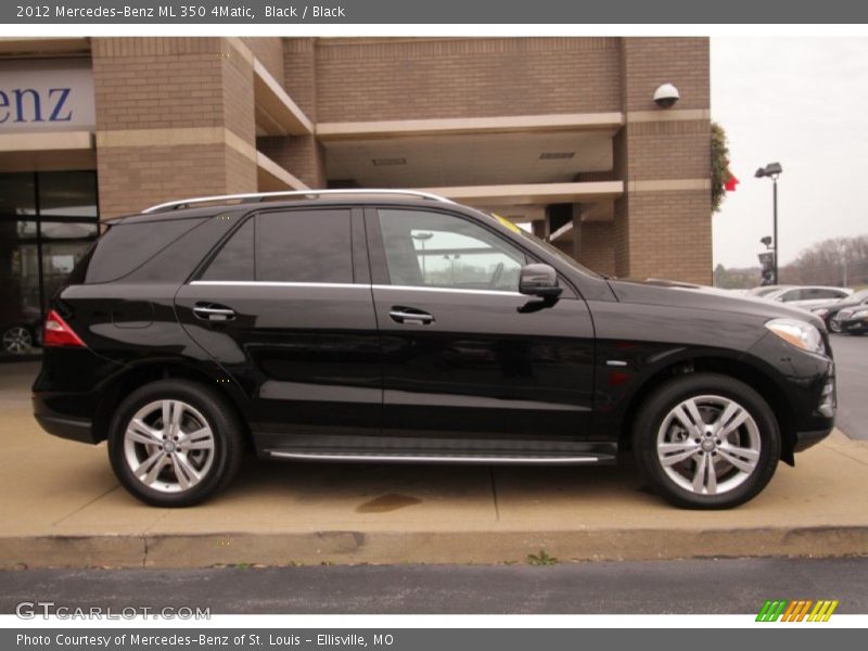 Black / Black 2012 Mercedes-Benz ML 350 4Matic