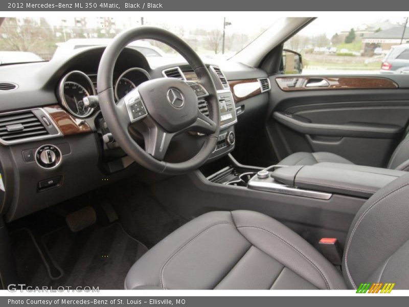 Black / Black 2012 Mercedes-Benz ML 350 4Matic