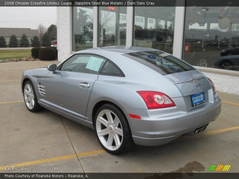 Sapphire Silver Blue Metallic / Dark Slate Gray 2008 Chrysler Crossfire Limited Coupe