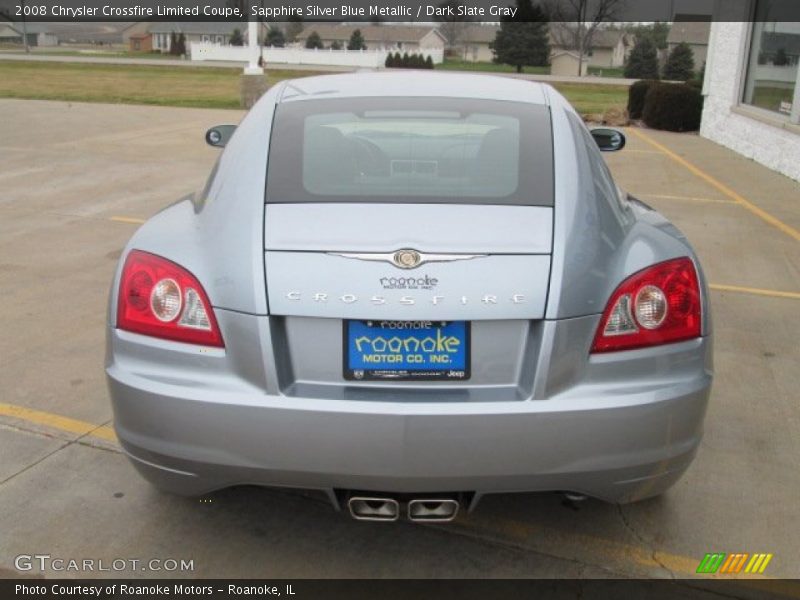 Sapphire Silver Blue Metallic / Dark Slate Gray 2008 Chrysler Crossfire Limited Coupe