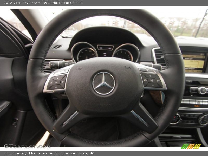 Black / Black 2012 Mercedes-Benz ML 350 4Matic
