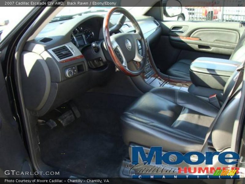 Black Raven / Ebony/Ebony 2007 Cadillac Escalade ESV AWD