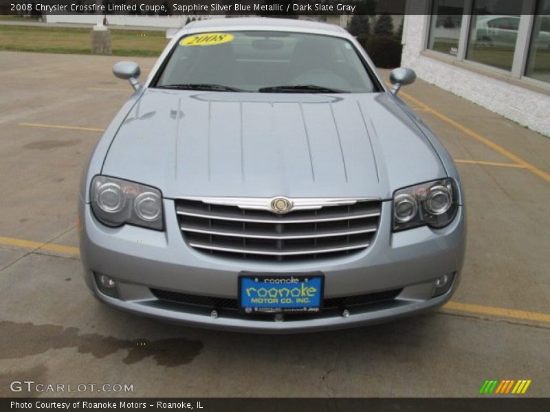 Sapphire Silver Blue Metallic / Dark Slate Gray 2008 Chrysler Crossfire Limited Coupe