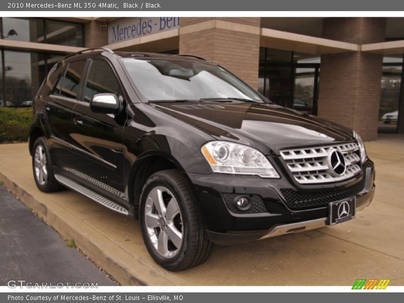 Black / Black 2010 Mercedes-Benz ML 350 4Matic