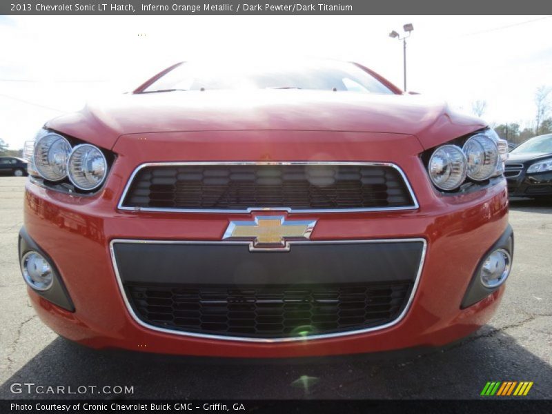 Inferno Orange Metallic / Dark Pewter/Dark Titanium 2013 Chevrolet Sonic LT Hatch