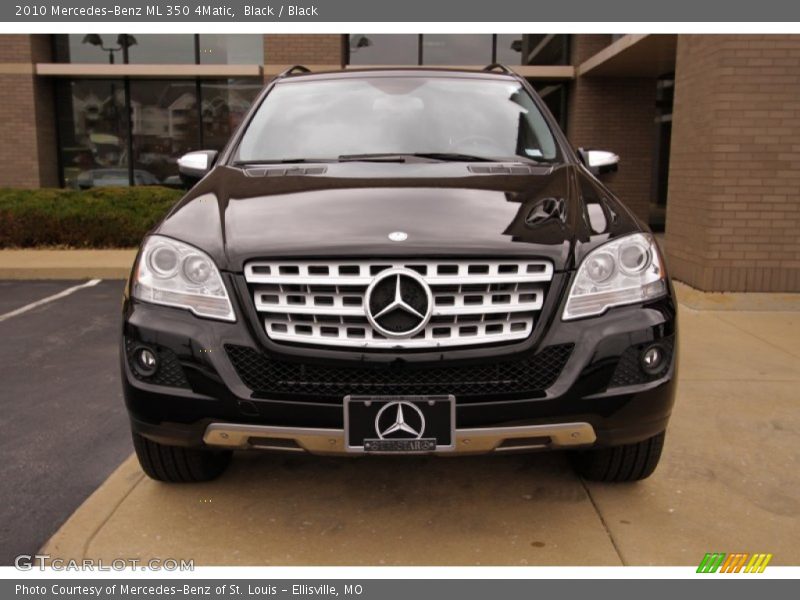 Black / Black 2010 Mercedes-Benz ML 350 4Matic
