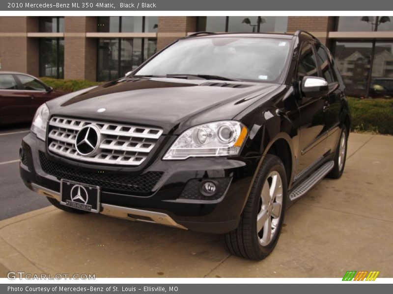 Black / Black 2010 Mercedes-Benz ML 350 4Matic