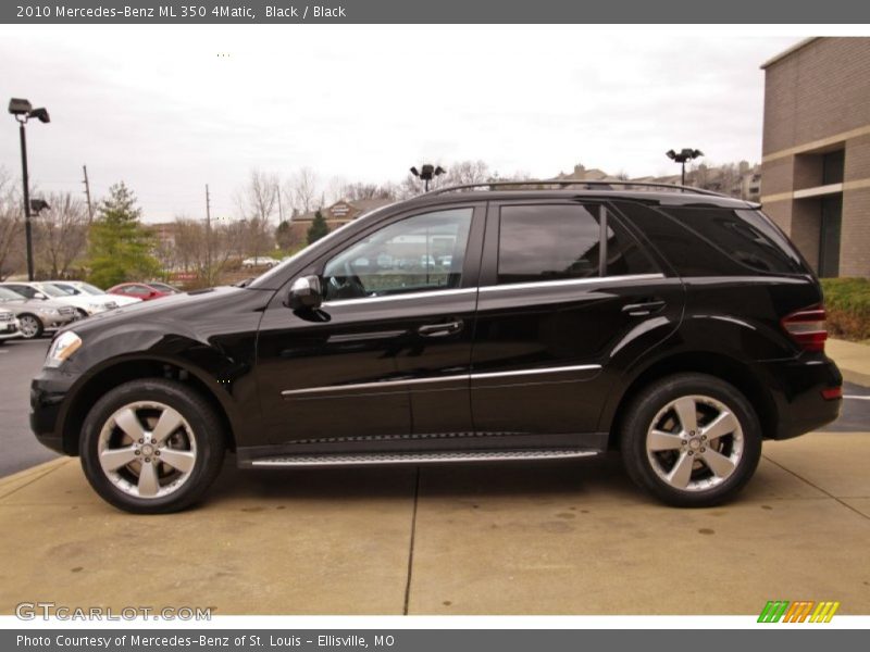 Black / Black 2010 Mercedes-Benz ML 350 4Matic