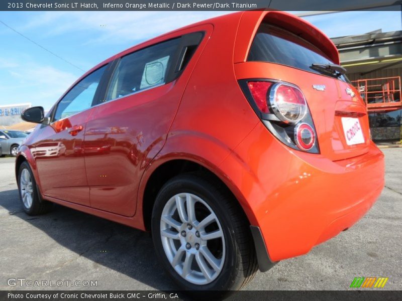 Inferno Orange Metallic / Dark Pewter/Dark Titanium 2013 Chevrolet Sonic LT Hatch
