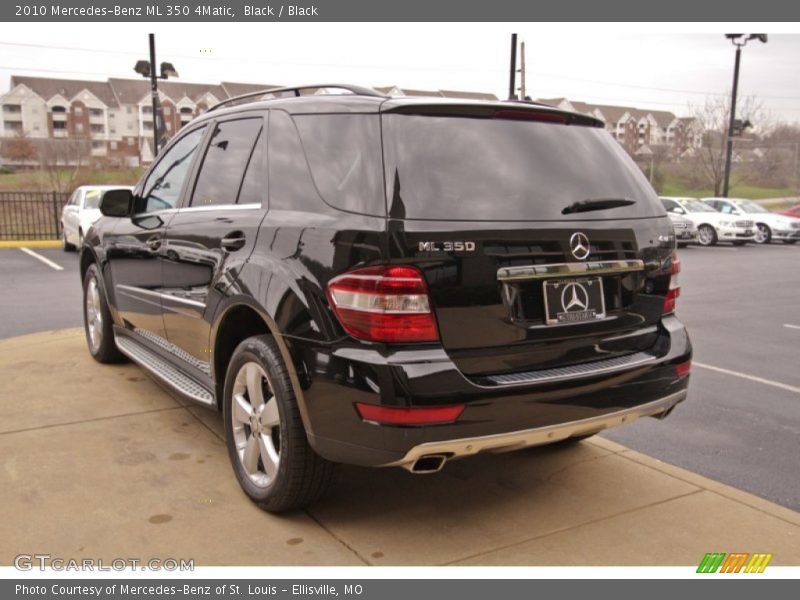 Black / Black 2010 Mercedes-Benz ML 350 4Matic