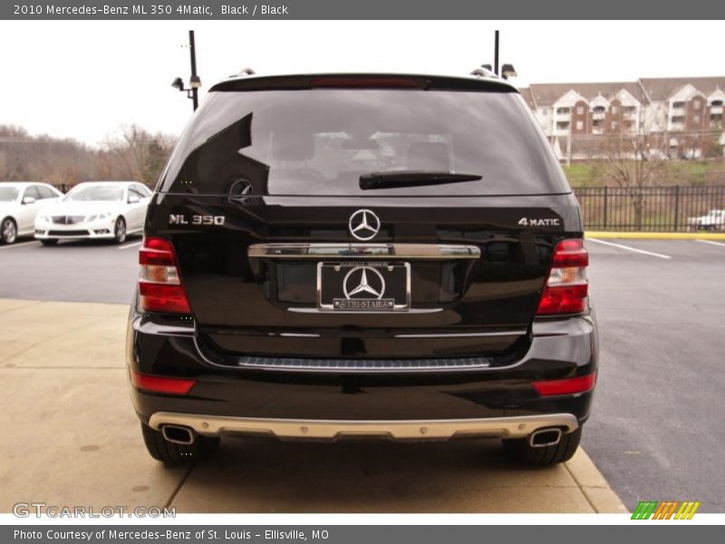 Black / Black 2010 Mercedes-Benz ML 350 4Matic