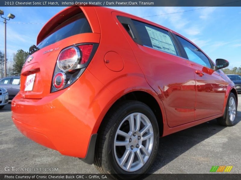 Inferno Orange Metallic / Dark Pewter/Dark Titanium 2013 Chevrolet Sonic LT Hatch