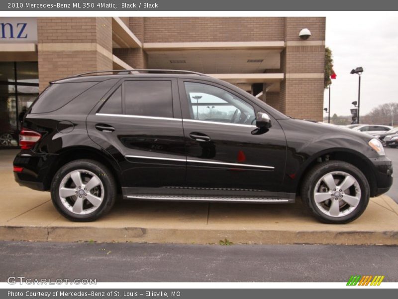 Black / Black 2010 Mercedes-Benz ML 350 4Matic