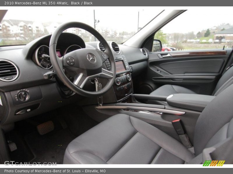 Black / Black 2010 Mercedes-Benz ML 350 4Matic