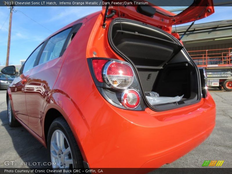 Inferno Orange Metallic / Dark Pewter/Dark Titanium 2013 Chevrolet Sonic LT Hatch