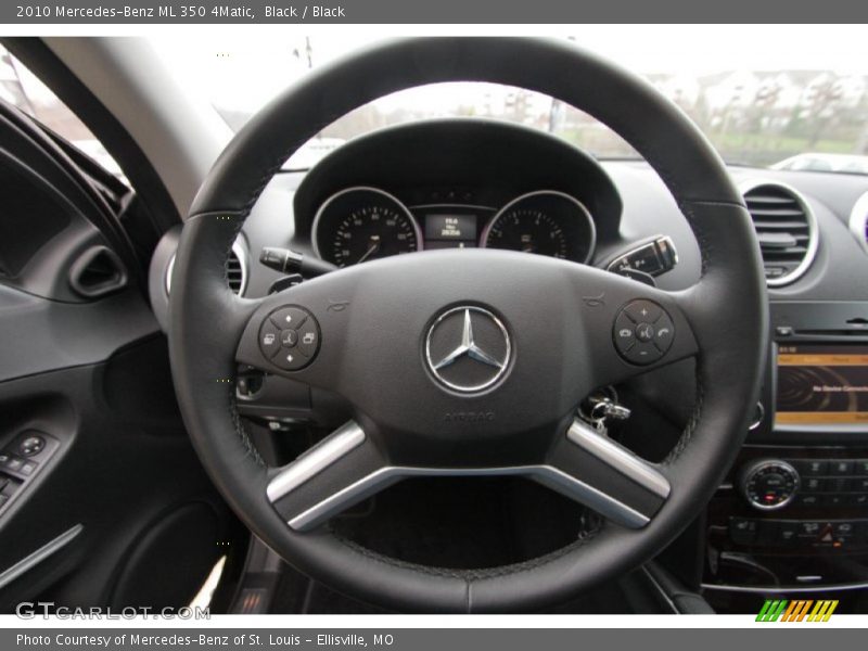 Black / Black 2010 Mercedes-Benz ML 350 4Matic
