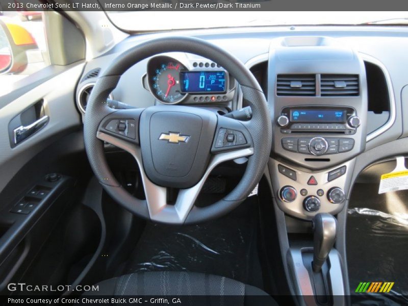 Inferno Orange Metallic / Dark Pewter/Dark Titanium 2013 Chevrolet Sonic LT Hatch