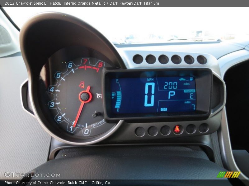 Inferno Orange Metallic / Dark Pewter/Dark Titanium 2013 Chevrolet Sonic LT Hatch