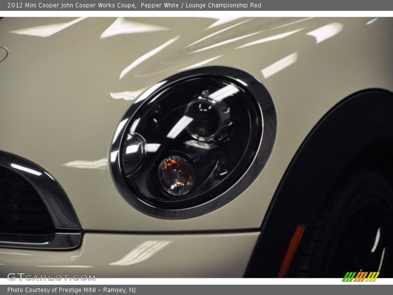 Pepper White / Lounge Championship Red 2012 Mini Cooper John Cooper Works Coupe