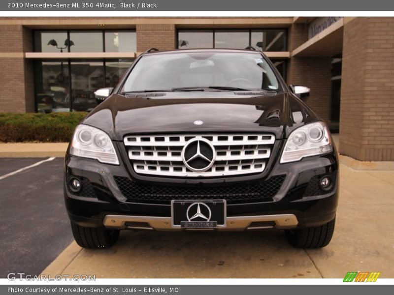 Black / Black 2010 Mercedes-Benz ML 350 4Matic