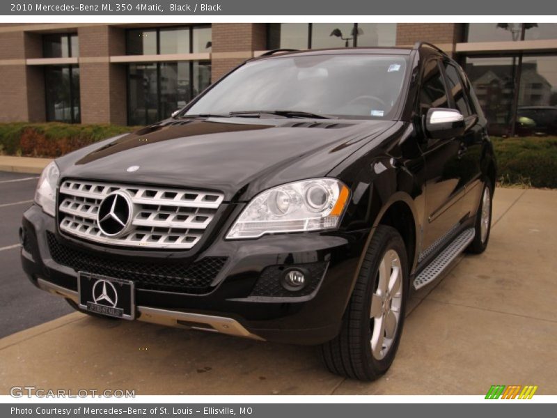 Black / Black 2010 Mercedes-Benz ML 350 4Matic