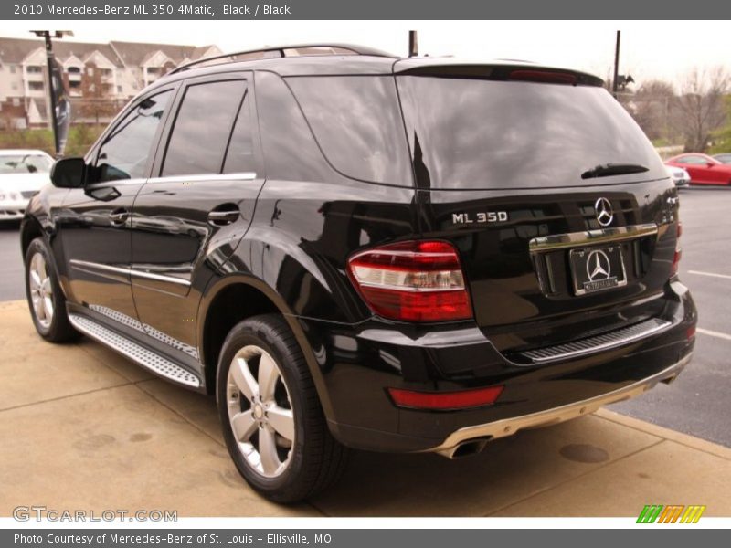 Black / Black 2010 Mercedes-Benz ML 350 4Matic