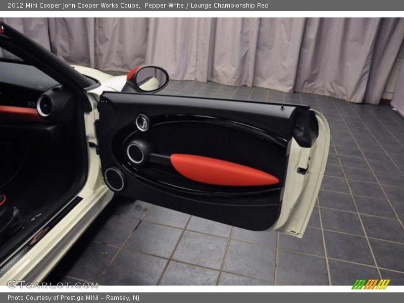 Pepper White / Lounge Championship Red 2012 Mini Cooper John Cooper Works Coupe