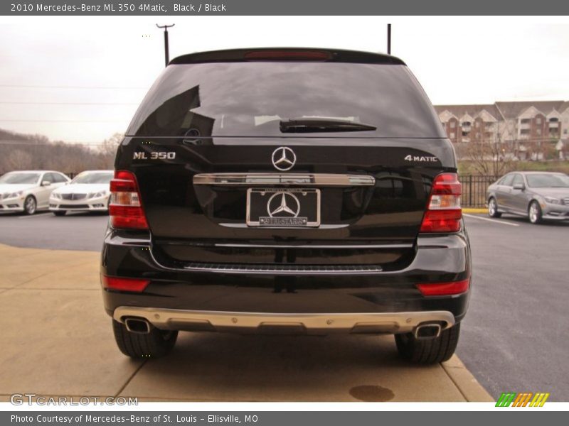 Black / Black 2010 Mercedes-Benz ML 350 4Matic