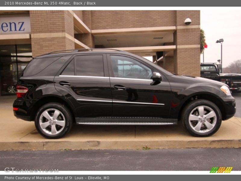 Black / Black 2010 Mercedes-Benz ML 350 4Matic