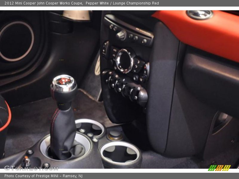 Pepper White / Lounge Championship Red 2012 Mini Cooper John Cooper Works Coupe