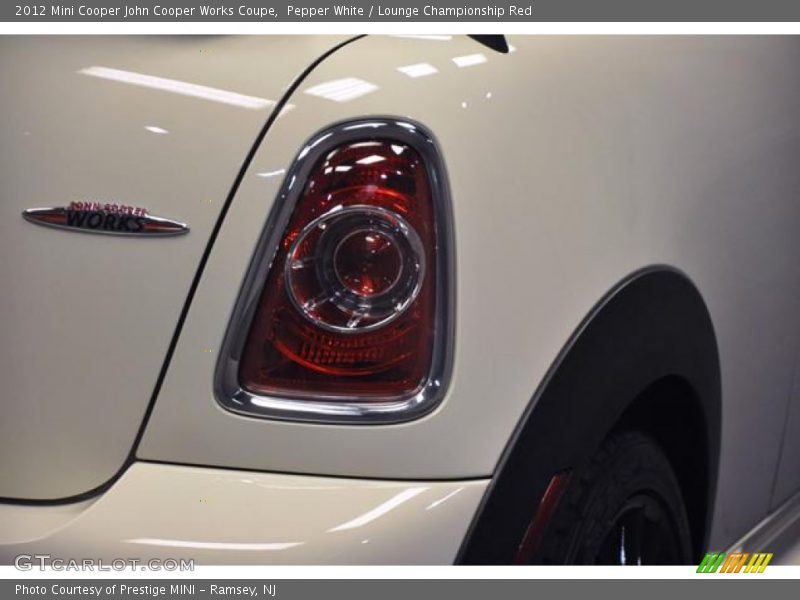 Pepper White / Lounge Championship Red 2012 Mini Cooper John Cooper Works Coupe