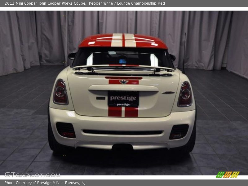 Pepper White / Lounge Championship Red 2012 Mini Cooper John Cooper Works Coupe