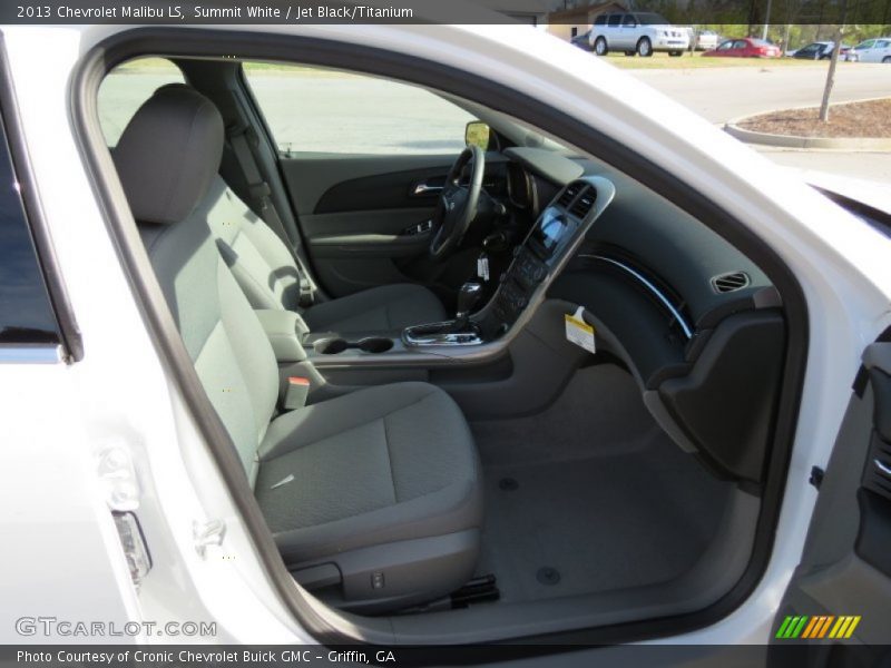 Summit White / Jet Black/Titanium 2013 Chevrolet Malibu LS