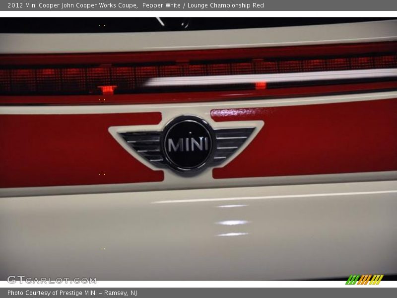 Pepper White / Lounge Championship Red 2012 Mini Cooper John Cooper Works Coupe